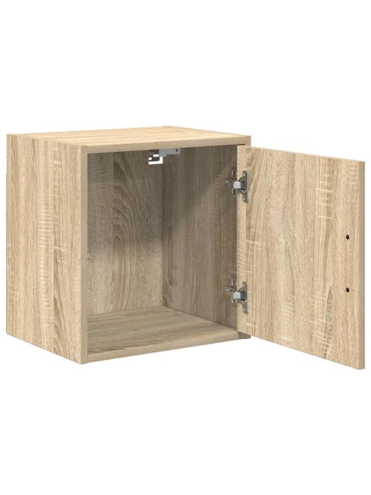Garážová nástěnná skříň sonoma oak engineered wood