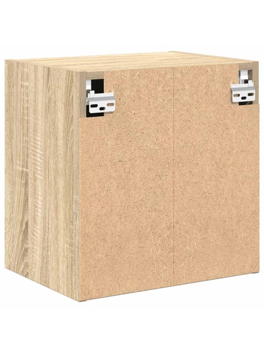 Garážová nástěnná skříň sonoma oak engineered wood