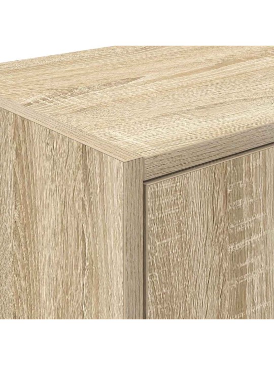 Garážová nástěnná skříň sonoma oak engineered wood