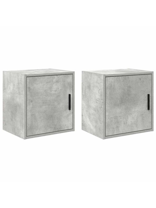 Garážové nástěnné skříně 2 ks beton grey kompozitní dřevo