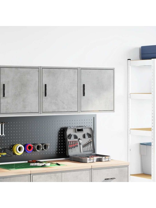 Garážové nástěnné skříně 2 ks beton grey kompozitní dřevo