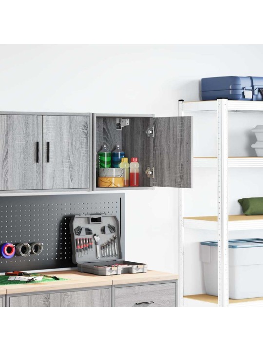 Garážová nástěnná skříňka grey sonoma engineered wood