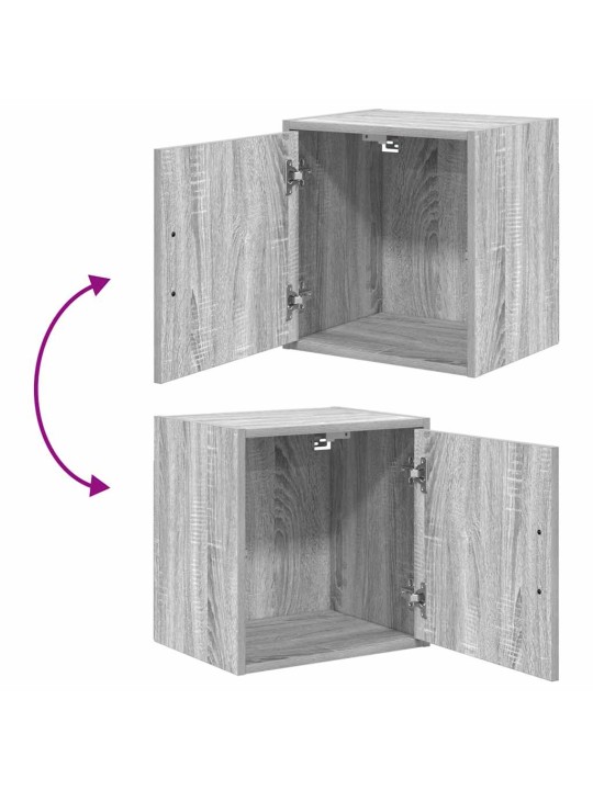 Garážová nástěnná skříňka grey sonoma engineered wood