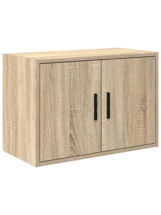 Garážová nástěnná skříň sonoma oak engineered wood
