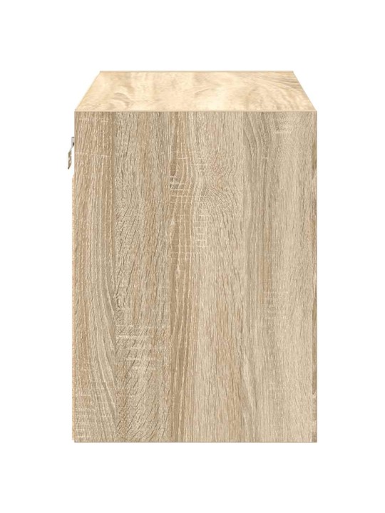 Garážová nástěnná skříň sonoma oak engineered wood