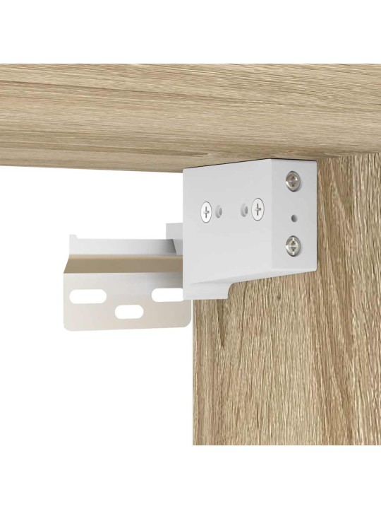 Garážová nástěnná skříň sonoma oak engineered wood
