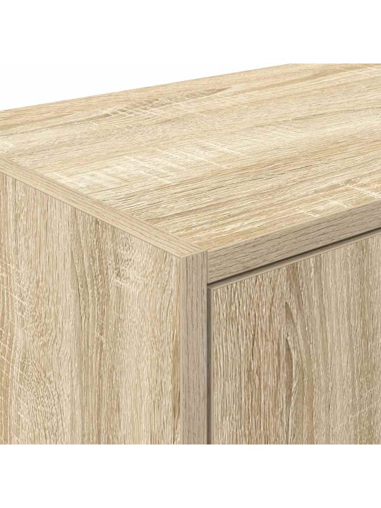 Garážová nástěnná skříň sonoma oak engineered wood