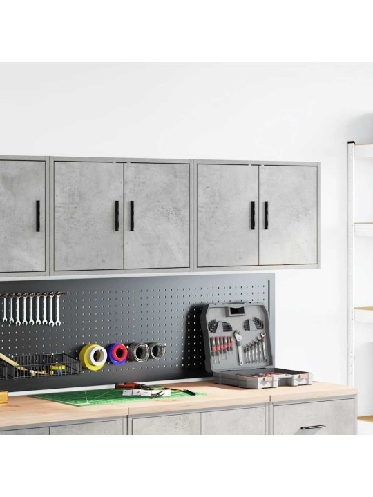 Garážové nástěnné skříně 2 ks beton grey kompozitní dřevo