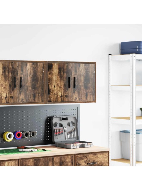 Garážová nástěnná skříňka smoked oak engineered wood