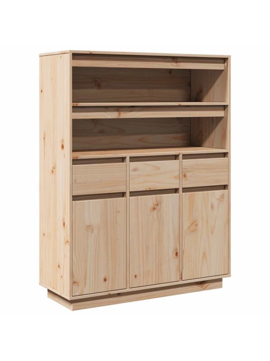 Skříň highboard 89x34x116,5 cm masivní borové dřevo