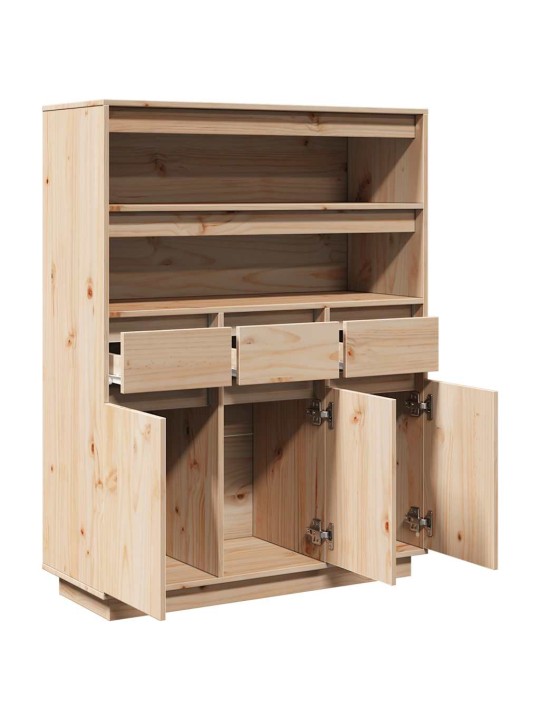 Skříň highboard 89x34x116,5 cm masivní borové dřevo