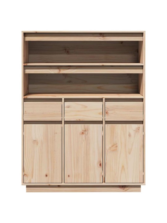 Skříň highboard 89x34x116,5 cm masivní borové dřevo