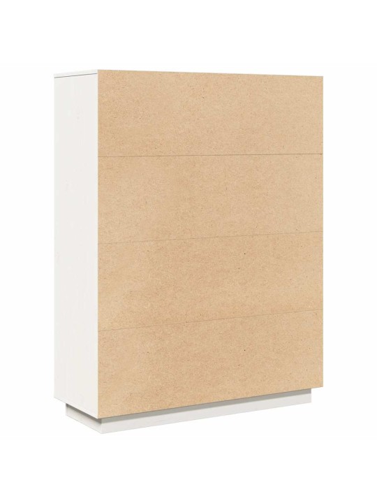 Skříň highboard bílá 89x34x116,5 cm masivní borové dřevo