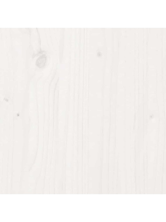 Skříň highboard bílá 89x34x116,5 cm masivní borové dřevo