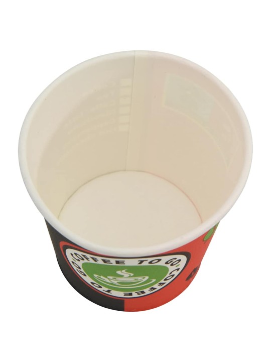 Papírové kelímky na kávu s víčky 1000 pcs 4oz 120ml