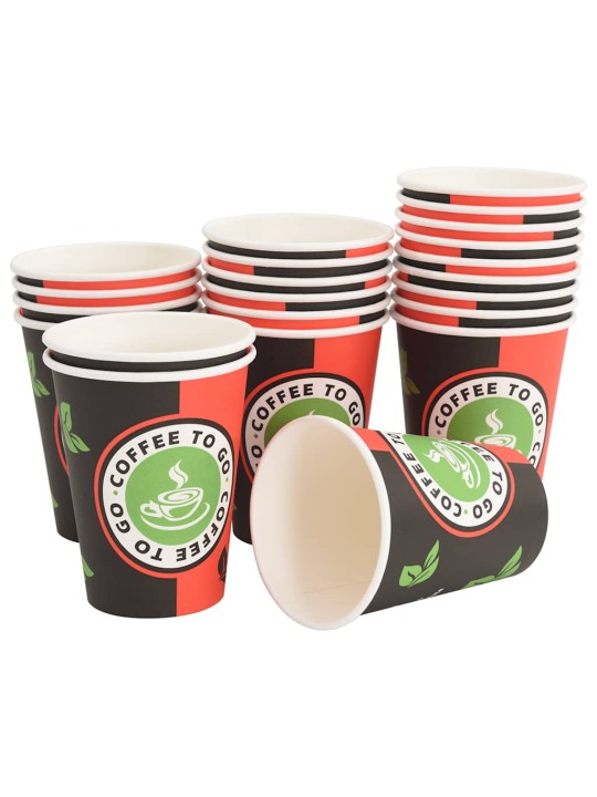 Papírové kelímky na kávu s víčky 1000 pcs 4oz 100ml