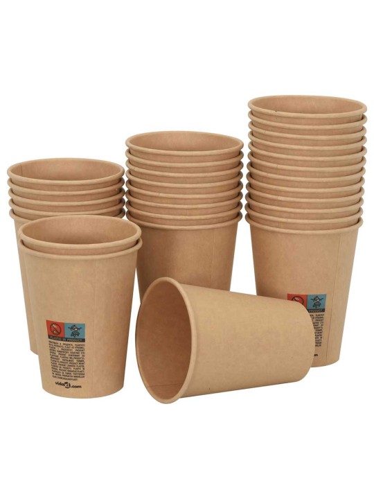 Papírové kelímky na kávu s víčky 1000 pcs 12oz 300ml