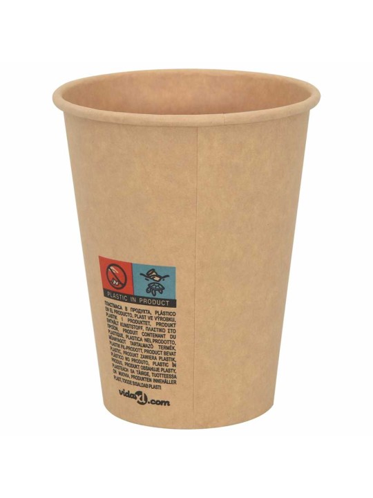 Papírové kelímky na kávu s víčky 1000 pcs 12oz 300ml