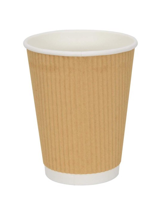 Papírové kelímky na kávu s víčky 1000 pcs 12oz 300ml