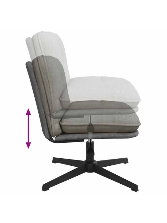 Otočná kancelářská židle světle šedá textil