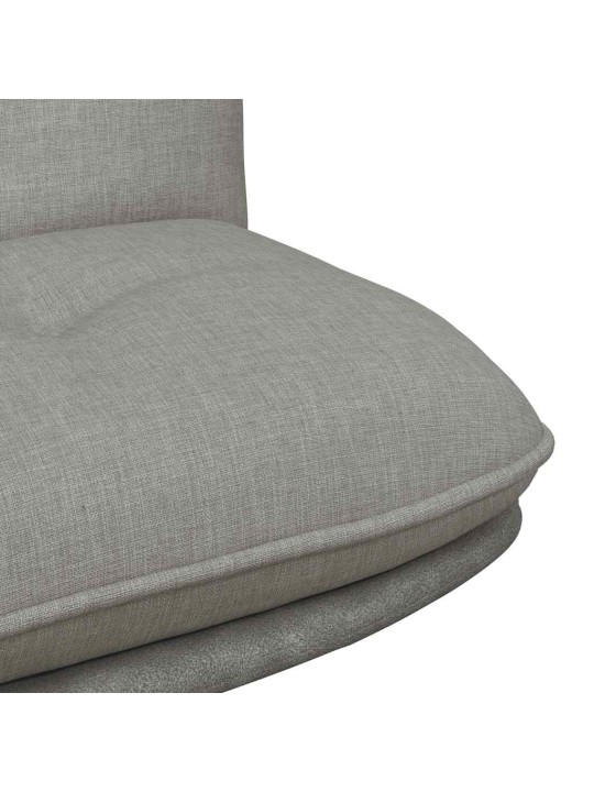 Otočná kancelářská židle světle šedá textil