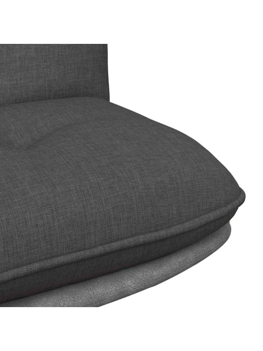 Otočná kancelářská židle tmavě šedá textil