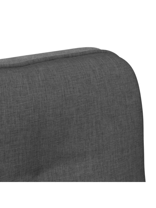 Otočná kancelářská židle tmavě šedá textil