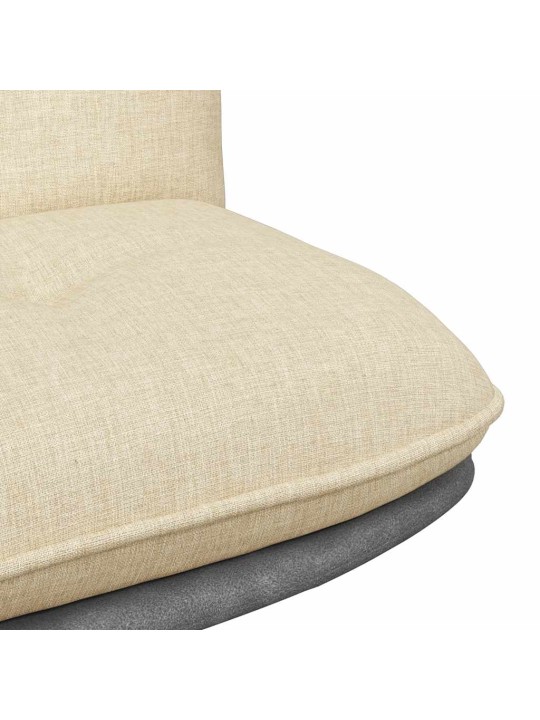 Otočná kancelářská židle krémová textil