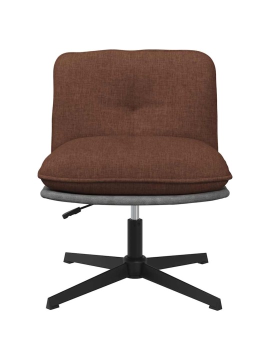 Otočná kancelářská židle hnědá textil