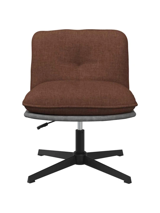 Otočná kancelářská židle hnědá textil
