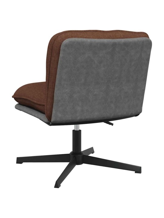 Otočná kancelářská židle hnědá textil
