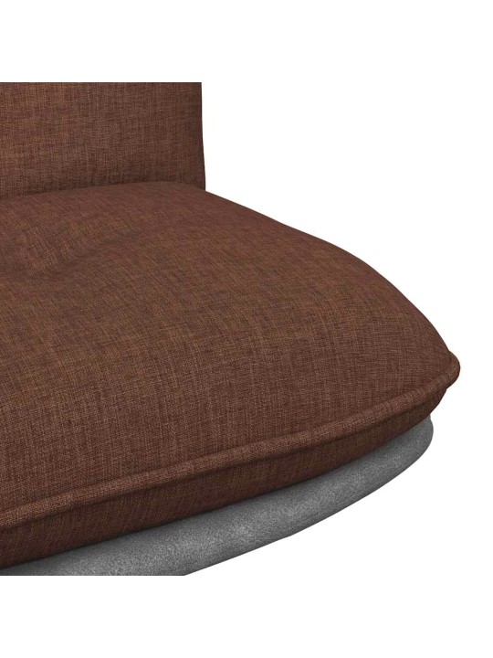 Otočná kancelářská židle hnědá textil