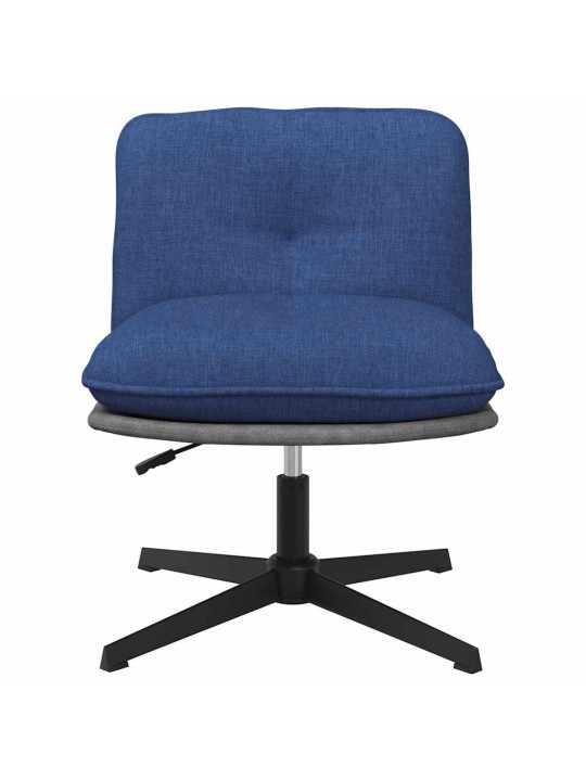Otočná kancelářská židle modrá textil
