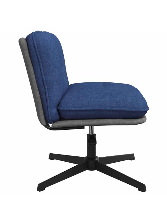 Otočná kancelářská židle modrá textil