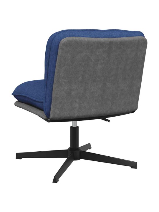Otočná kancelářská židle modrá textil