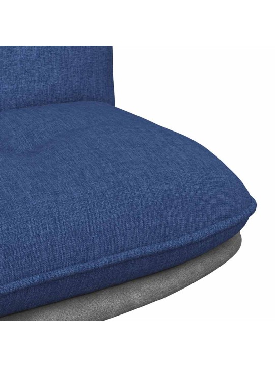 Otočná kancelářská židle modrá textil
