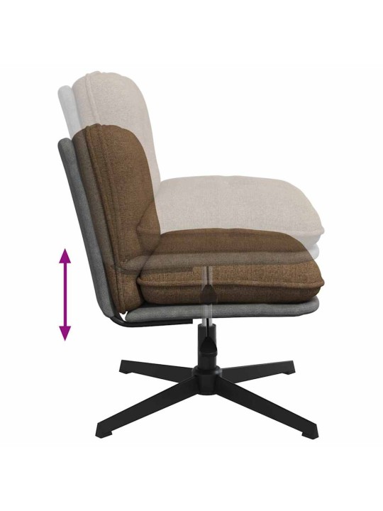 Otočná kancelářská židle taupe textil