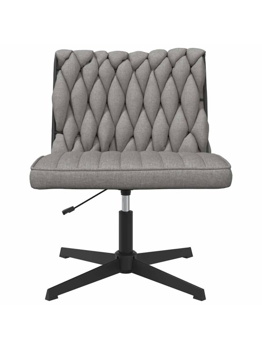 Otočná kancelářská židle světle šedá textil