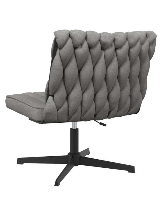 Otočná kancelářská židle světle šedá textil
