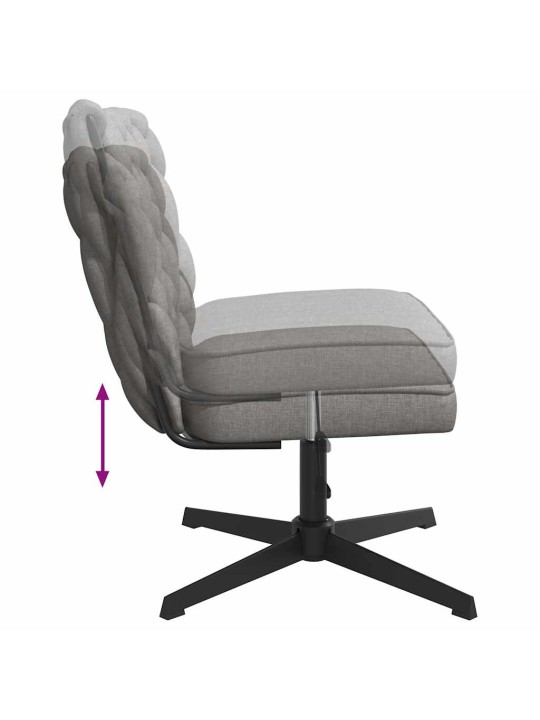 Otočná kancelářská židle světle šedá textil