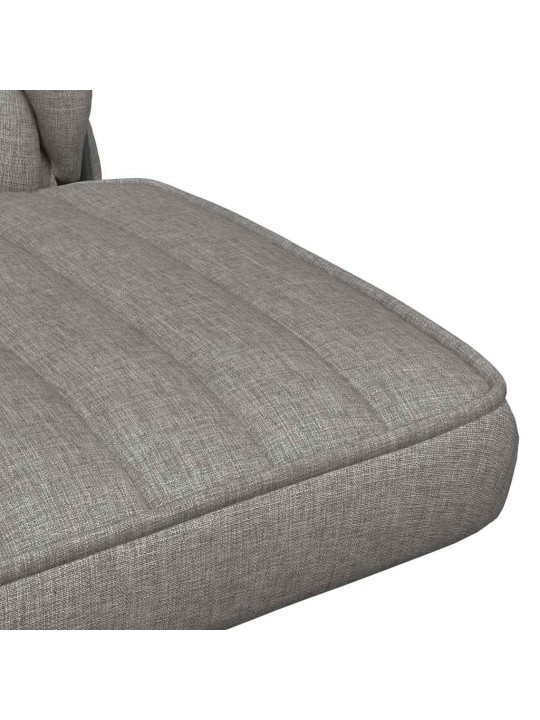 Otočná kancelářská židle světle šedá textil