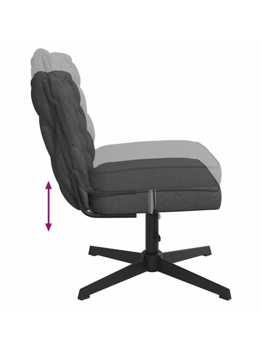 Otočná kancelářská židle tmavě šedá textil