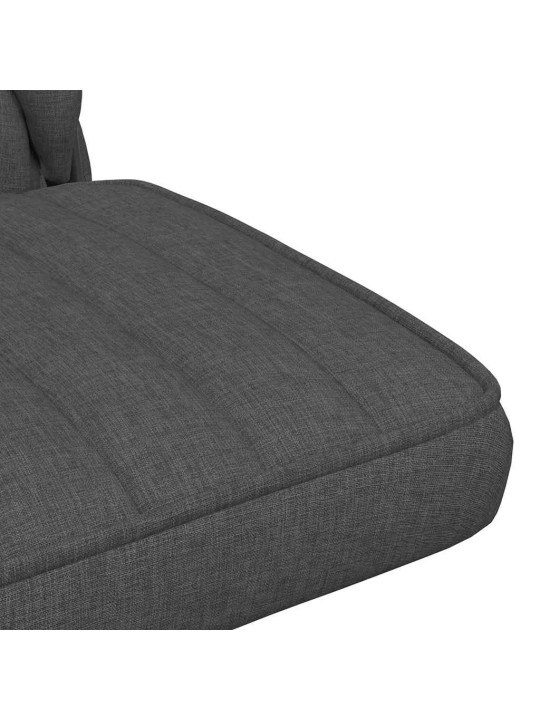 Otočná kancelářská židle tmavě šedá textil