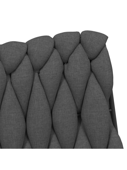 Otočná kancelářská židle tmavě šedá textil