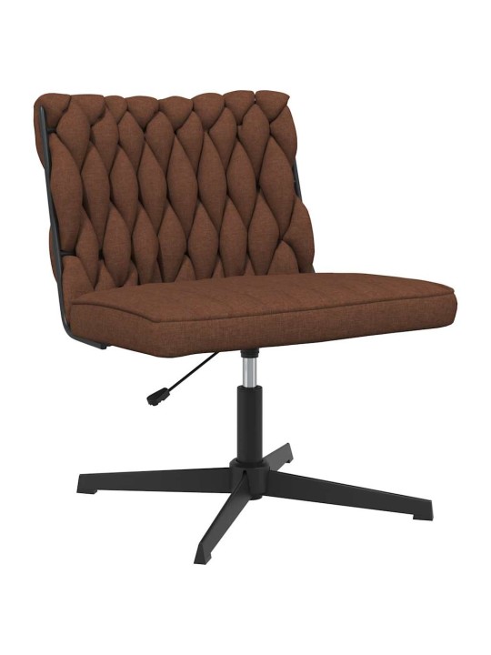 Otočná kancelářská židle hnědá textil