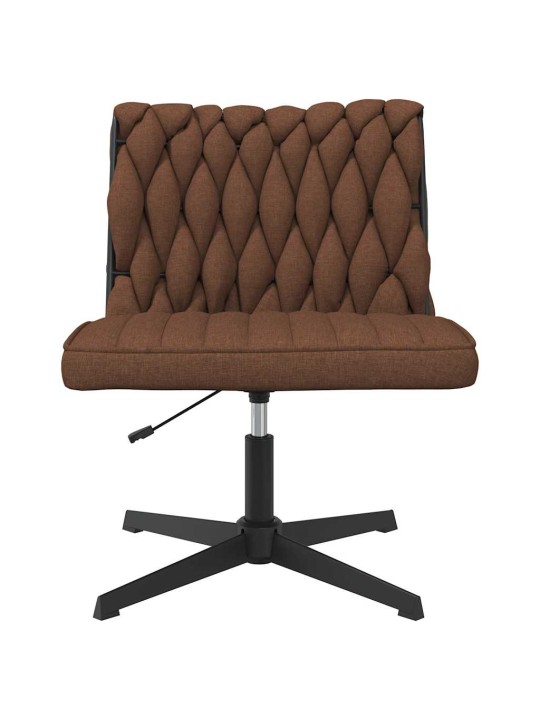 Otočná kancelářská židle hnědá textil