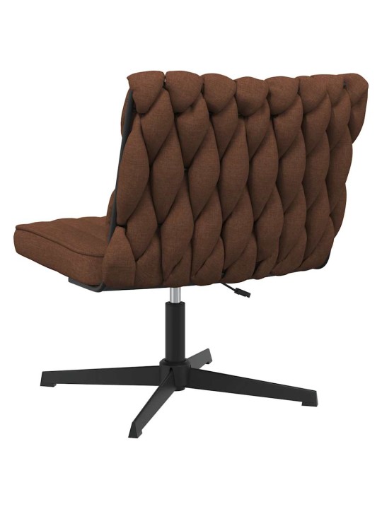 Otočná kancelářská židle hnědá textil