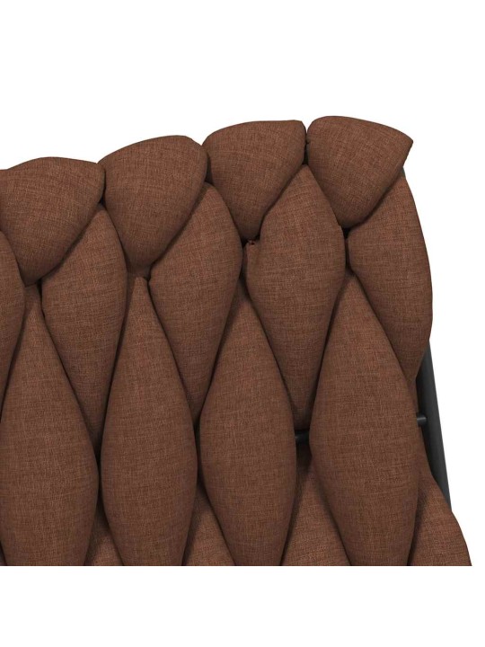 Otočná kancelářská židle hnědá textil