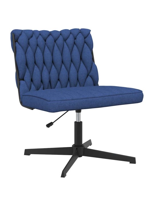 Otočná kancelářská židle modrá textil