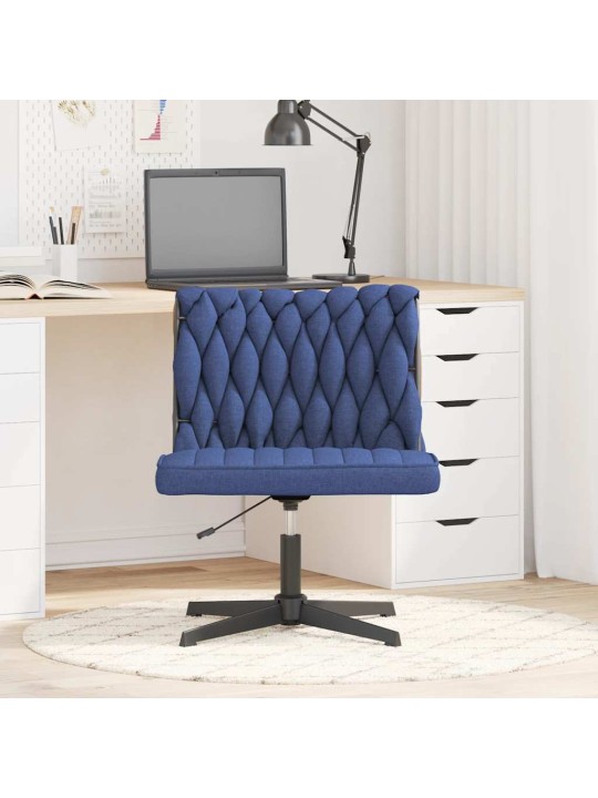 Otočná kancelářská židle modrá textil